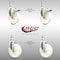 Service Caster 5 Inch 316SS Nylon Wheel Swivel 12mm Threaded Stem Caster Lock Brake, 2PK SCC-SS316TSTTL20S514-NYS-M1215-2-S2 - alternate 2